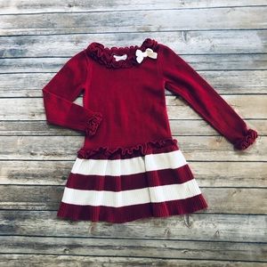 Girls adorable red & white dress! Size 4 Valentines dress